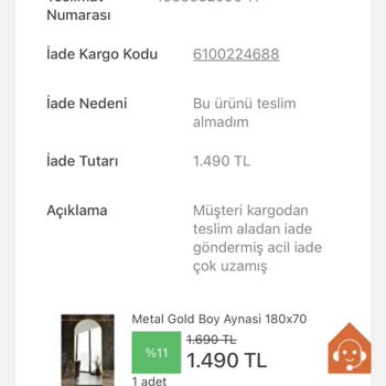 Koçtaş Ücret İadesi Yapmıyor
