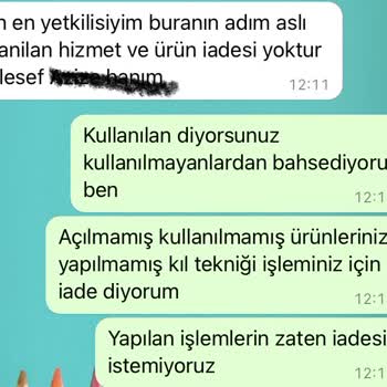 Estenora Beauty Center Ücret İadesi Talebi Konusu