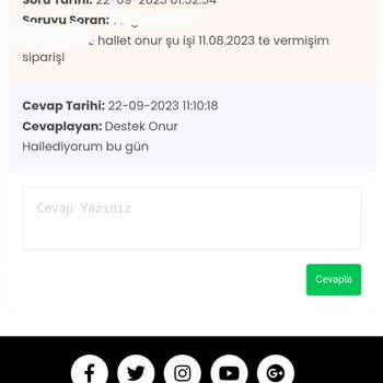 SC Sarvin Sipariş Verdiğim Ürünü Yollamadılar