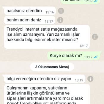 WhatsApp Trendyol Ve WhatsApp İş Fırsatı Mesajı