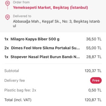 Yemeksepeti Sipariş Karışıklığı Ve İade Sorunu