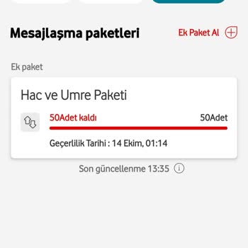 Vodafone Kullanamayacağım Ek Paketi İptal Edemiyorum.