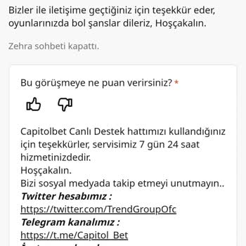 Capitolbet Para Çekme Talebim Onaylanmıyor