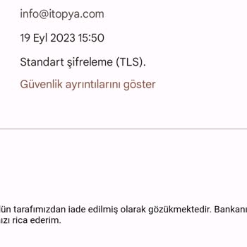 İtopya Bilgisayar İsteyerek, İptal Ettiğim Siparişin Ücret İadesi Yapmıyor