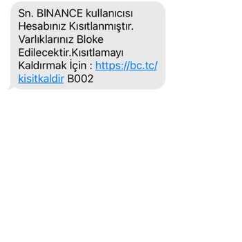 Binance Mesajı ESMEK'TEN Mesaj