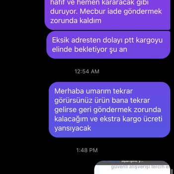 Lina Sare Tasarım Butik İade İçin İletişim Kuramıyorum