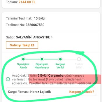 Salvanini Kargoda Kaybolan Fırını Tekrar Göndermiyor