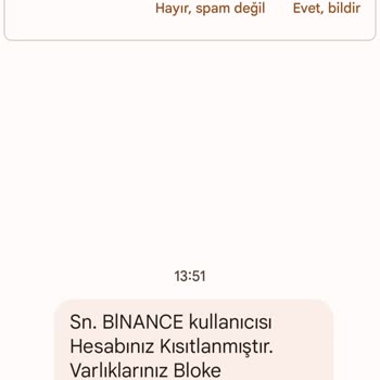Binance De Hesabım Bulunmamasına Karşı Gelen Mesajlar