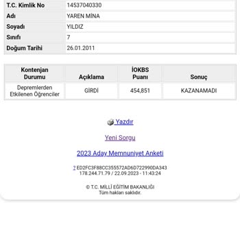 Milli Eğitim Bakanlığı (MEB) 2023 Bursluluk Sınavı Puanına İtiraz