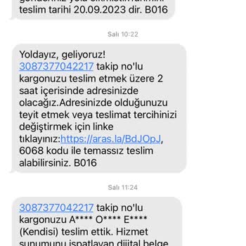 Aras Kargo'nun Kargomu Kaybetmesi