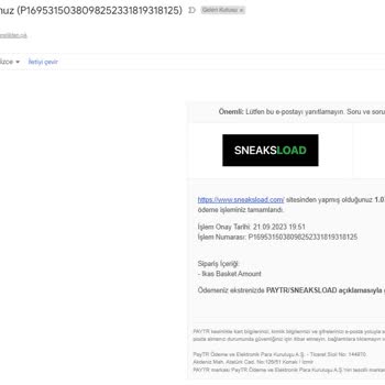 Sneaksload Sahte Ürün Satışı