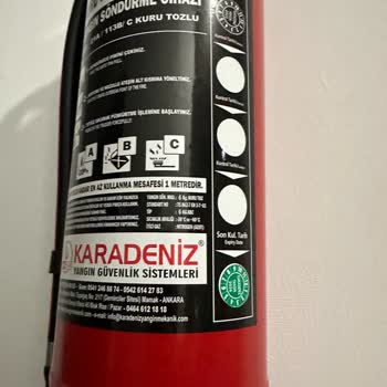 Karadeniz Yangın Ve Güvenlik Sistemleri Sahte Yangın Söndürme Tüpü