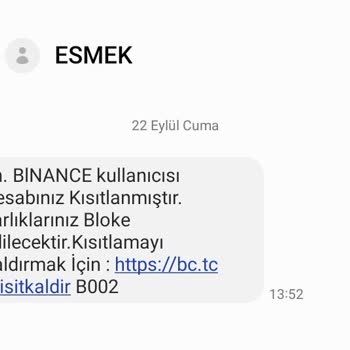 Binance Spam SMS, Engellenemeyen SMS'ler!