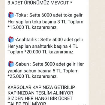 Evde Paketleme İş Başvurusu Yalan