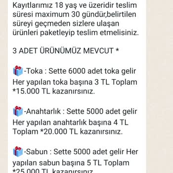 Evde Paketleme İş Başvurusu Yalan