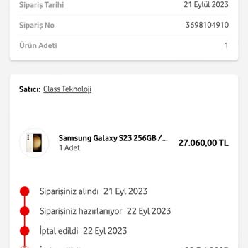 Vodafone'dan Samsung S23 Alımı