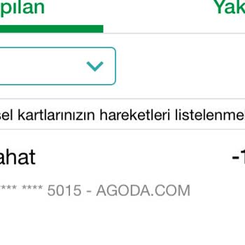 Agoda.com Hizmet Dışı Para Alınması