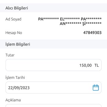 P*****a Berat Vakfı Yardım Başvurusuyla İlgili Sorun