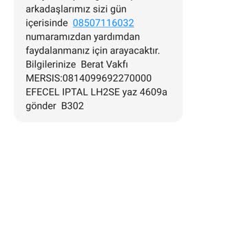 P*****a Berat Vakfı Yardım Başvurusuyla İlgili Sorun