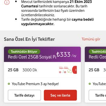 Vodafone Tarifeniz Çok Yüksek