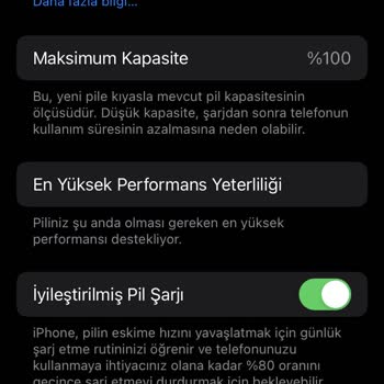 iPhone 7 Pil Sağlığı 100 Olmasına Rağmen Hızlı Bitiyor