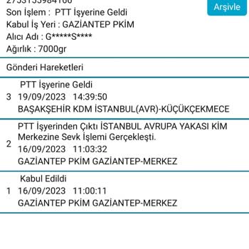 PTT Kargo Gelen Kargoların Dağıtımını Yapmıyor.