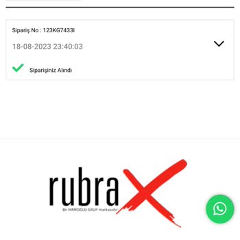 Rubrax 34 Gündür Ürün Göndermiyor