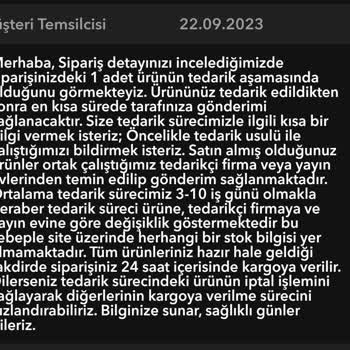 Kitap Sepeti Siparişim Gelmedi