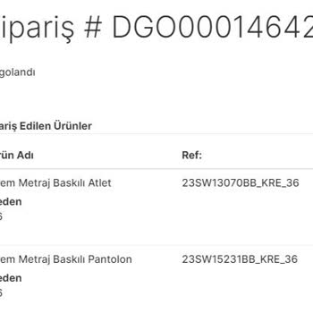 Dagi Online Eksik Ürün Geldi