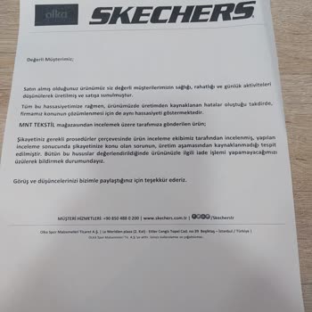Skechers Manta Outdoor Hiç Memnun Kalmadım Boşuna Paranızı Vermeyin