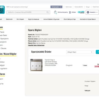 A101 Online Sipariş Hk.