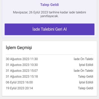 N11 İade İptal Sorunları