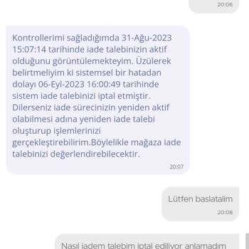 N11 İade İptal Sorunları