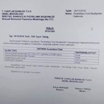 VakıfBank Tebliğ'e Uygun İşlem Yapmıyor