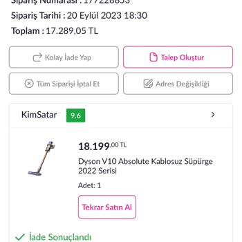 Pazarama Alışverişindeki Sebebi Bilinmeyen Siparişimin İptali