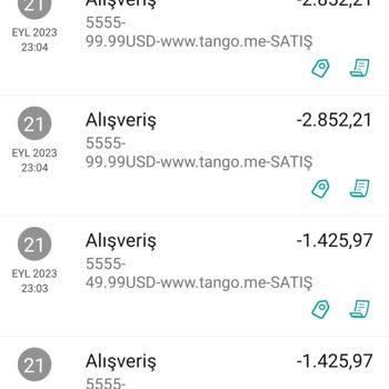 Garanti BBVA Tango.me Hesabımdan Para Çekti