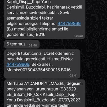 Beko Buzdolabı Değişimi Mağduriyeti