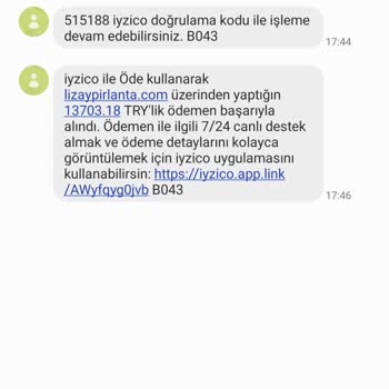 Lizay Pırlantada Siparişim Görünmüyor Bilgi Alamıyorum