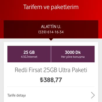Vodafone Taahhüt Ettiği Şekilde Tarifemi Devam Ettirmiyor