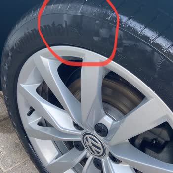 Continental Lastikte Oluşan Balon