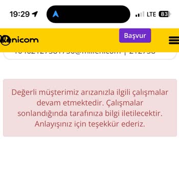 Millenicom 10 Gündür İnternet Yok