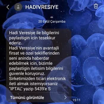 Hadi Tom Pay Hadiveresiye İzinsiz Bilgilerimin Paylaşılması