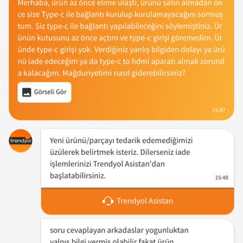 Trendyol'dan Aldığım Monitör, Belirtilen Özelliklerde Değil