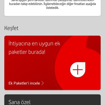 Vodafone'dan Tarife Değişikliği