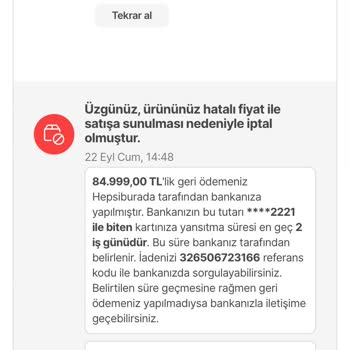Hepsiburada İphone 15 Pro Max Ön Siparişimi Bana Sormadan İptal Etti