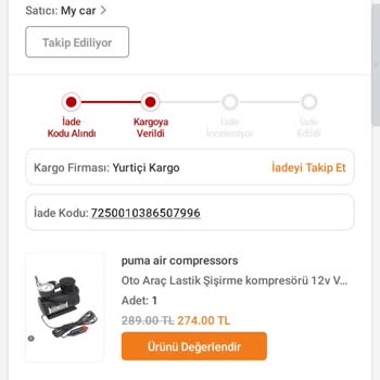 Trendyol İade İşleminde Kargonun Teslim Alınmaması