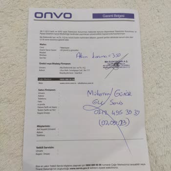 Onvo 50 Linç TV Kırık Geldi Üç Hafta Dir Bekliyorum Fabrikadan Onay İçin