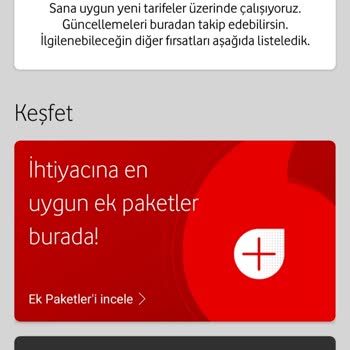 Vodafone Faturalı Tarife Çıkmıyor