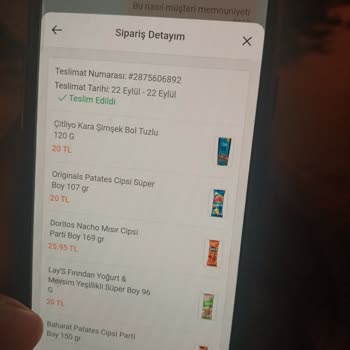 Migros Alakasız Ürünler Gönderilmesi