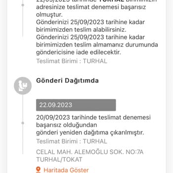 MNG Kargo Paketi Teslim Etmeme